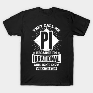 Funny Math Pi Day Mathematician Gift T-Shirt